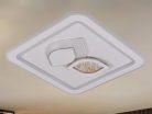 LED design mennyezeti lámpa 95W, 7600lm, 3000-6500K, 499x499mm, IP20 - J1313/W