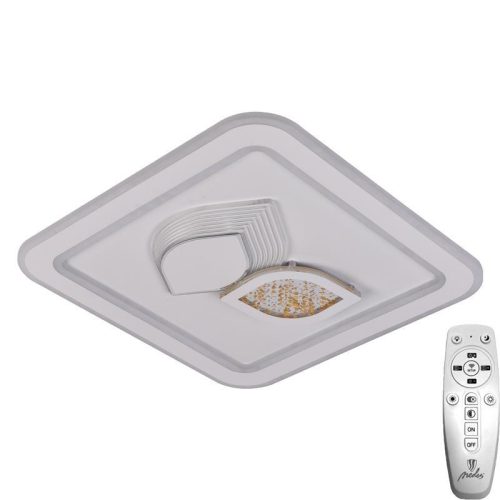 LED design mennyezeti lámpa 95W, 7600lm, 3000-6500K, 499x499mm, IP20 - J1313/W