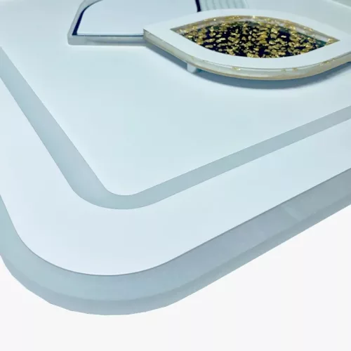 LED design mennyezeti lámpa 95W, 7600lm, 3000-6500K, 499x499mm, IP20 - J1313/W