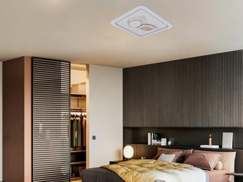 LED design mennyezeti lámpa 95W, 7600lm, 3000-6500K, 499x499mm, IP20 - J1313/W