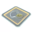 LED design mennyezeti lámpa 95W, 7600lm, 3000-6500K, 499x499mm, IP20 - J1313/W