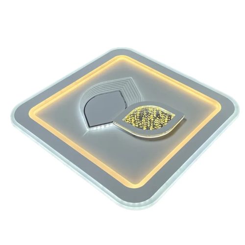 LED design mennyezeti lámpa 95W, 7600lm, 3000-6500K, 499x499mm, IP20 - J1313/W