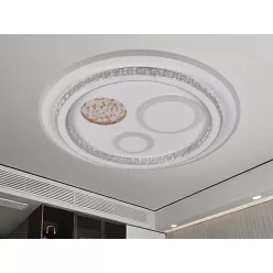   LED design mennyezeti lámpa 110W, 8900lm, 3000-6500K, Ø499mm, IP20 - J1314/W