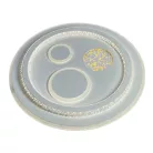 LED design mennyezeti lámpa 110W, 8900lm, 3000-6500K, Ø499mm, IP20 - J1314/W