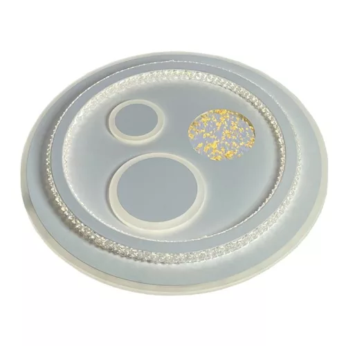 LED design mennyezeti lámpa 110W, 8900lm, 3000-6500K, Ø499mm, IP20 - J1314/W