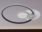 LED design mennyezeti lámpa 80W, 6400lm, 3000-6500K, Ø499mm, IP20 - J1315/W