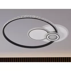   LED design mennyezeti lámpa 80W, 6400lm, 3000-6500K, Ø499mm, IP20 - J1315/W