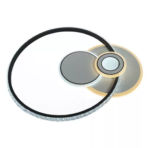 LED design mennyezeti lámpa 80W, 6400lm, 3000-6500K, Ø499mm, IP20 - J1315/W