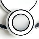 LED design mennyezeti lámpa 80W, 6400lm, 3000-6500K, Ø499mm, IP20 - J1315/W