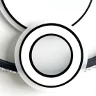 LED design mennyezeti lámpa 80W, 6400lm, 3000-6500K, Ø499mm, IP20 - J1315/W