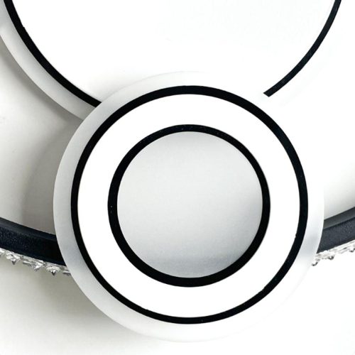 LED design mennyezeti lámpa 80W, 6400lm, 3000-6500K, Ø499mm, IP20 - J1315/W