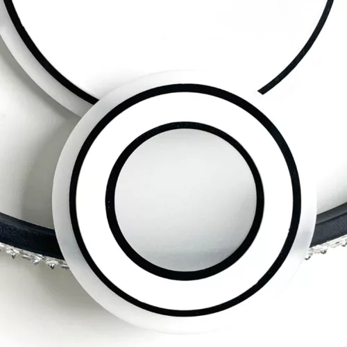 LED design mennyezeti lámpa 80W, 6400lm, 3000-6500K, Ø499mm, IP20 - J1315/W