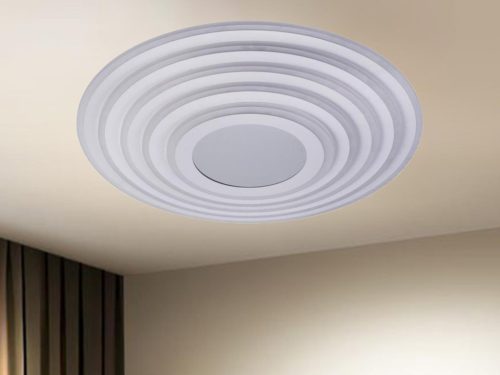 LED design mennyezeti lámpa 140W, 11200lm, 3000-6500K, Ø499mm, IP20 - J1316/W