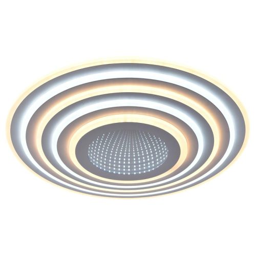 LED design mennyezeti lámpa 140W, 11200lm, 3000-6500K, Ø499mm, IP20 - J1316/W