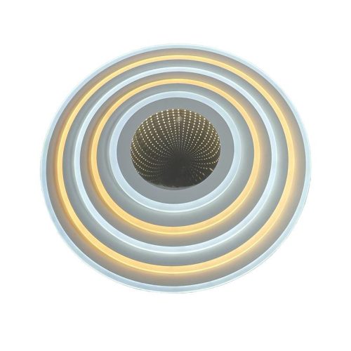 LED design mennyezeti lámpa 140W, 11200lm, 3000-6500K, Ø499mm, IP20 - J1316/W