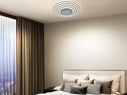 LED design mennyezeti lámpa 140W, 11200lm, 3000-6500K, Ø499mm, IP20 - J1316/W