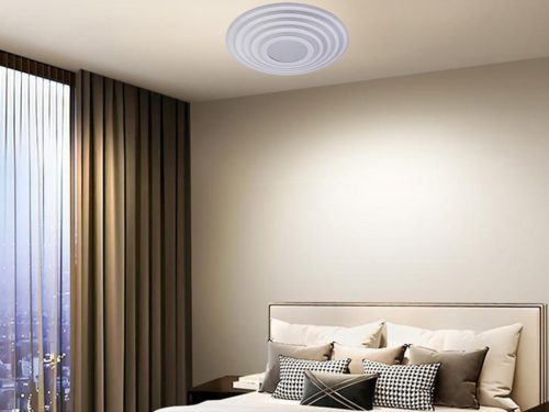 LED design mennyezeti lámpa 140W, 11200lm, 3000-6500K, Ø499mm, IP20 - J1316/W