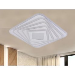   LED design mennyezeti lámpa 150W, 12300lm, 3000-6500K, 499x499mm, IP20 - J1317/W