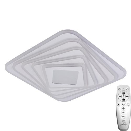 LED design mennyezeti lámpa 150W, 12300lm, 3000-6500K, 499x499mm, IP20 - J1317/W