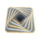 LED design mennyezeti lámpa 150W, 12300lm, 3000-6500K, 499x499mm, IP20 - J1317/W