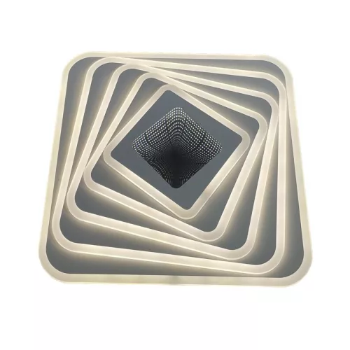 LED design mennyezeti lámpa 150W, 12300lm, 3000-6500K, 499x499mm, IP20 - J1317/W