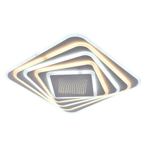 LED design mennyezeti lámpa 150W, 12300lm, 3000-6500K, 499x499mm, IP20 - J1317/W