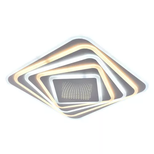 LED design mennyezeti lámpa 150W, 12300lm, 3000-6500K, 499x499mm, IP20 - J1317/W