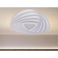   LED design mennyezeti lámpa 130W, 10400lm, 3000-6500K, 499x499mm, IP20 - J1318/W