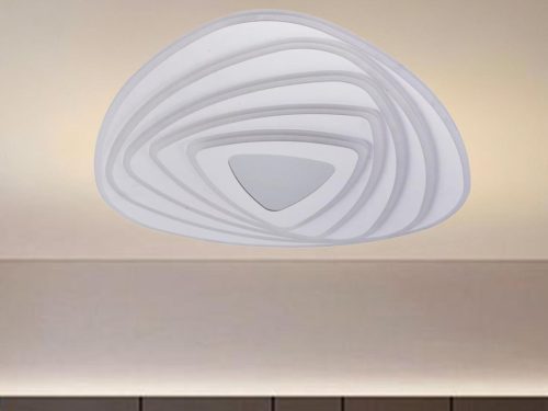 LED design mennyezeti lámpa 130W, 10400lm, 3000-6500K, 499x499mm, IP20 - J1318/W