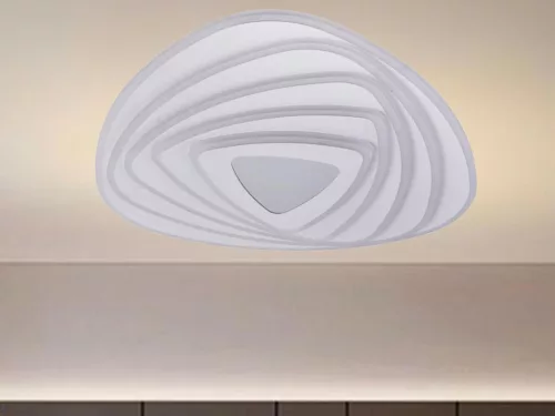 LED design mennyezeti lámpa 130W, 10400lm, 3000-6500K, 499x499mm, IP20 - J1318/W