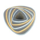LED design mennyezeti lámpa 130W, 10400lm, 3000-6500K, 499x499mm, IP20 - J1318/W