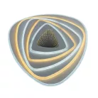 LED design mennyezeti lámpa 130W, 10400lm, 3000-6500K, 499x499mm, IP20 - J1318/W