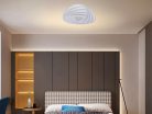 LED design mennyezeti lámpa 130W, 10400lm, 3000-6500K, 499x499mm, IP20 - J1318/W
