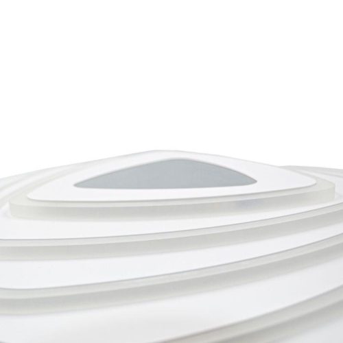 LED design mennyezeti lámpa 130W, 10400lm, 3000-6500K, 499x499mm, IP20 - J1318/W