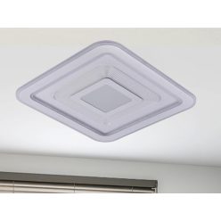   LED design mennyezeti lámpa 105W, 8400lm, 3000-6500K, 499x499mm, IP20 - J1322/W