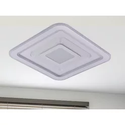   LED design mennyezeti lámpa 105W, 8400lm, 3000-6500K, 499x499mm, IP20 - J1322/W