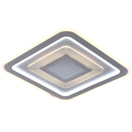 LED design mennyezeti lámpa 105W, 8400lm, 3000-6500K, 499x499mm, IP20 - J1322/W