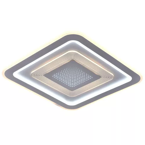 LED design mennyezeti lámpa 105W, 8400lm, 3000-6500K, 499x499mm, IP20 - J1322/W