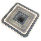 LED design mennyezeti lámpa 105W, 8400lm, 3000-6500K, 499x499mm, IP20 - J1322/W
