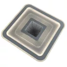 LED design mennyezeti lámpa 105W, 8400lm, 3000-6500K, 499x499mm, IP20 - J1322/W