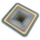 LED design mennyezeti lámpa 105W, 8400lm, 3000-6500K, 499x499mm, IP20 - J1322/W