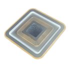 LED design mennyezeti lámpa 105W, 8400lm, 3000-6500K, 499x499mm, IP20 - J1322/W