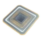 LED design mennyezeti lámpa 105W, 8400lm, 3000-6500K, 499x499mm, IP20 - J1322/W