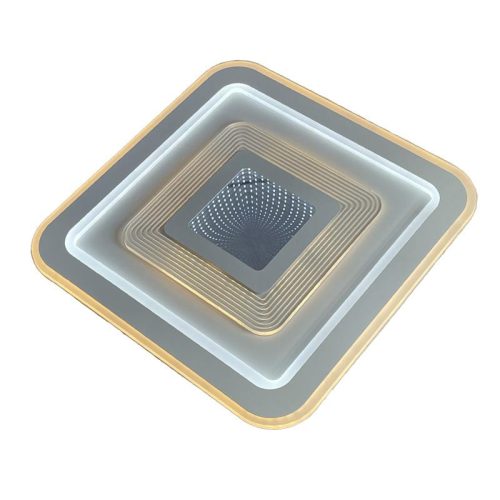 LED design mennyezeti lámpa 105W, 8400lm, 3000-6500K, 499x499mm, IP20 - J1322/W