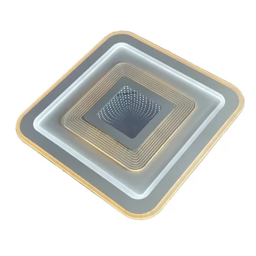 LED design mennyezeti lámpa 105W, 8400lm, 3000-6500K, 499x499mm, IP20 - J1322/W