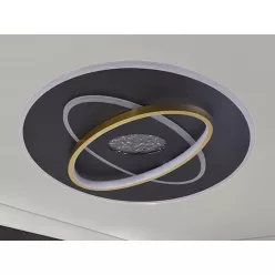   LED Design Mennyezeti Lámpa 80W, dimmelhető, RF távirányítós, 3000K-6500K - J1325/B