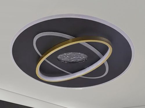 LED Design Mennyezeti Lámpa 80W, dimmelhető, RF távirányítós, 3000K-6500K - J1325/B