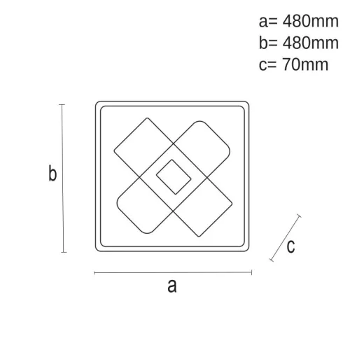 LED design mennyezeti lámpa 90W, 4500lm, 3000K-6500K, IP20 - J1326/B