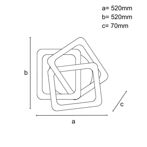 LED design mennyezeti lámpa 130W, 9000 lm, 3000K–6500K, IP20 - J1327/W