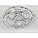 LED design mennyezeti lámpa 130W, 9000 lm, 3000K–6500K, IP20 - J1328/W